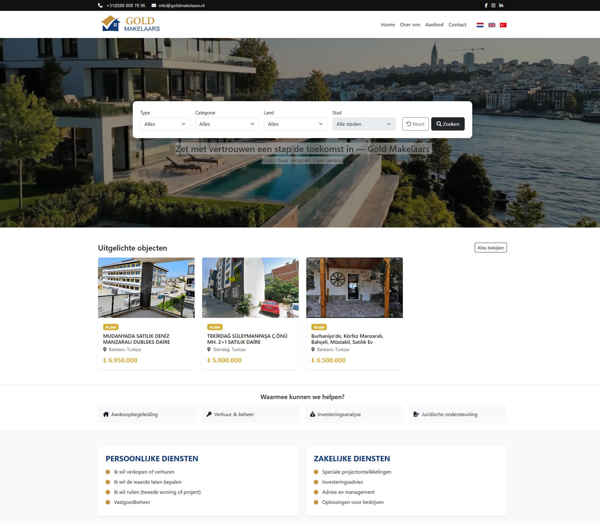 Gold Makelaars – koop en huur vastgoed