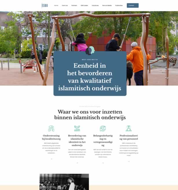 Website ontwerp en ontwikkeling voor ISBO – islamitisch onderwijs